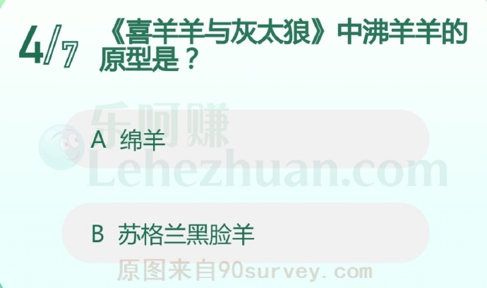 《喜羊羊与灰太狼》中沸羊羊的原型是?