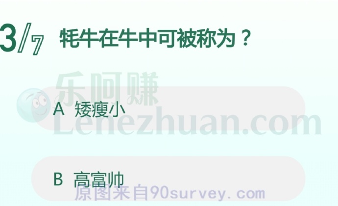 牦牛在牛中可被称为?