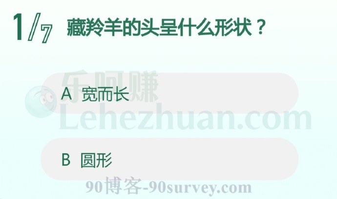 藏羚羊的头呈什么形状?