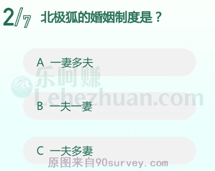 北极狐的婚姻制度是?