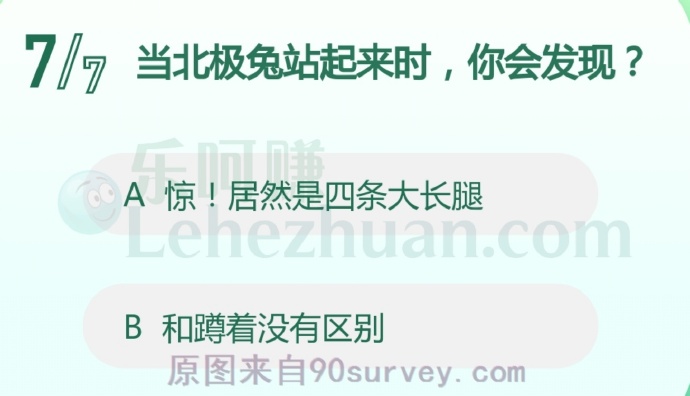 当北极兔站起来时,你会发现?