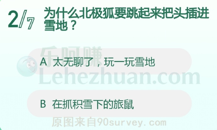 为什么北极狐要跳起来把头插进雪地?