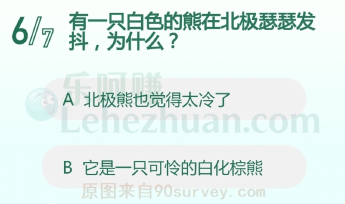 有一只白色的熊在北极瑟瑟发抖,为什么?