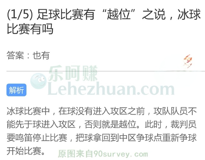 足球比赛有“越位”之说,冰球比赛有吗?