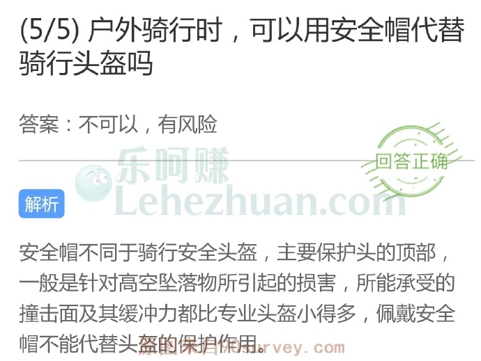 户外骑行时,可以用安全帽代替骑行头盔吗?
