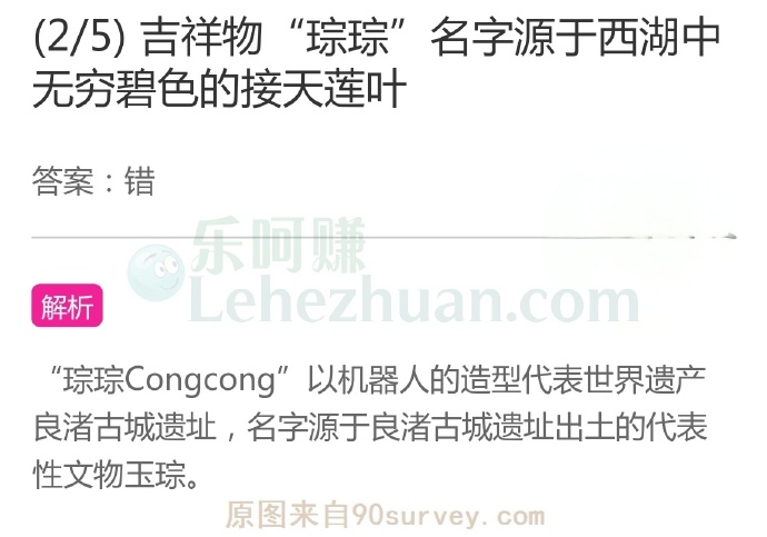 吉祥物“琮琮”名字是源于西湖中无穷碧色的接天莲叶吗?