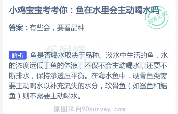 鱼在水里会主动喝水吗?