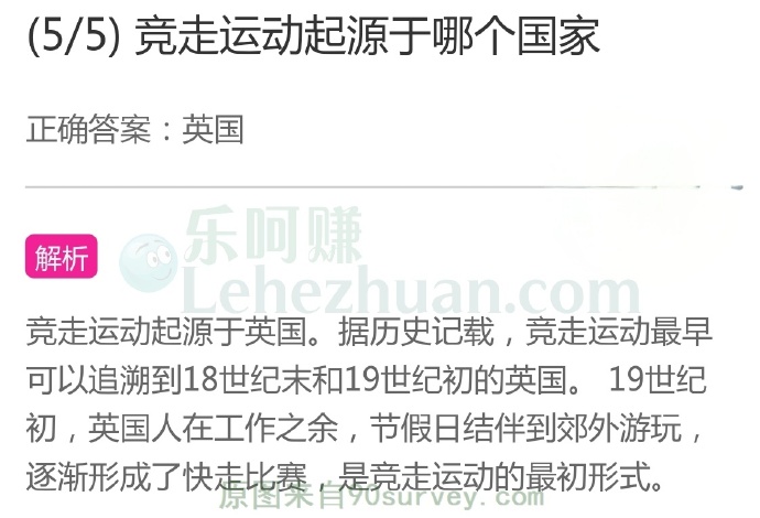 竞走运动起源于哪个国家?