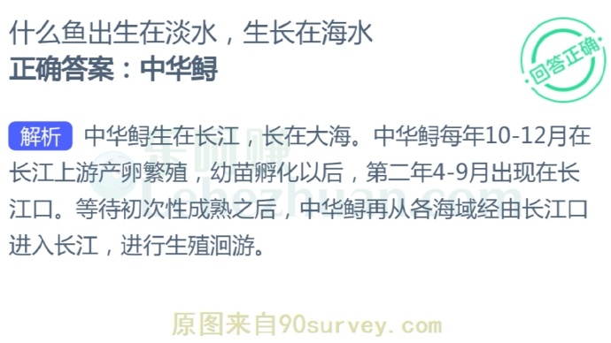 什么鱼出生在淡水,生长在海水?