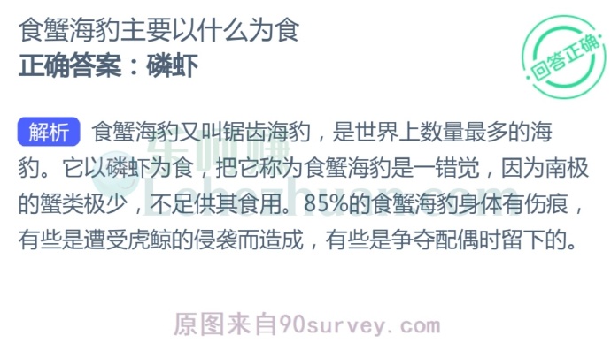 食蟹海豹主要以什么为食?