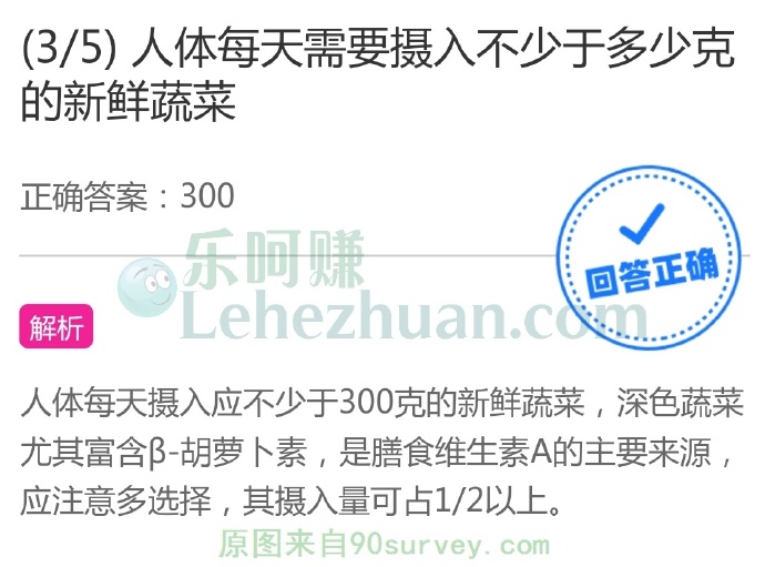 人体每天需要摄入不少于多少克的新鲜蔬菜?