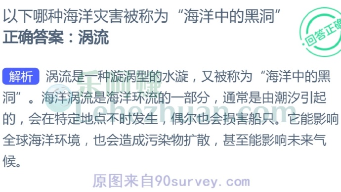以下哪种海洋灾害被称为“海洋中的黑洞”?