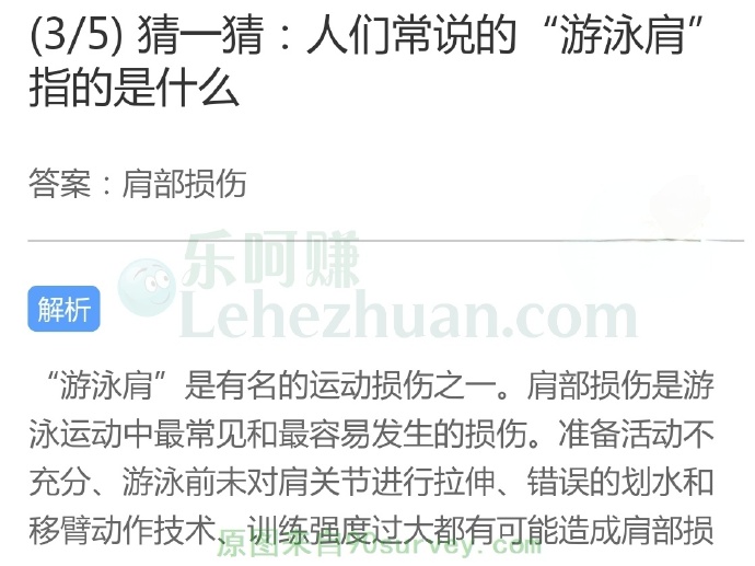 人们常说的“游泳肩”指的是什么?