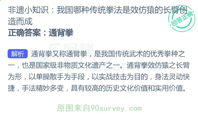 哪种传统拳法是效仿猿的长臂创造而成?