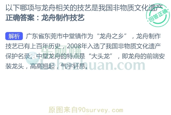 以下哪项与龙舟相关的技艺是我国非物质文化遗产?