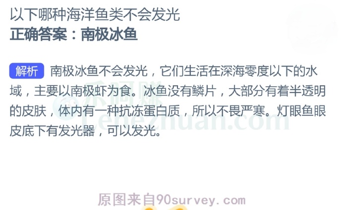 以下哪种海洋鱼类不会发光?