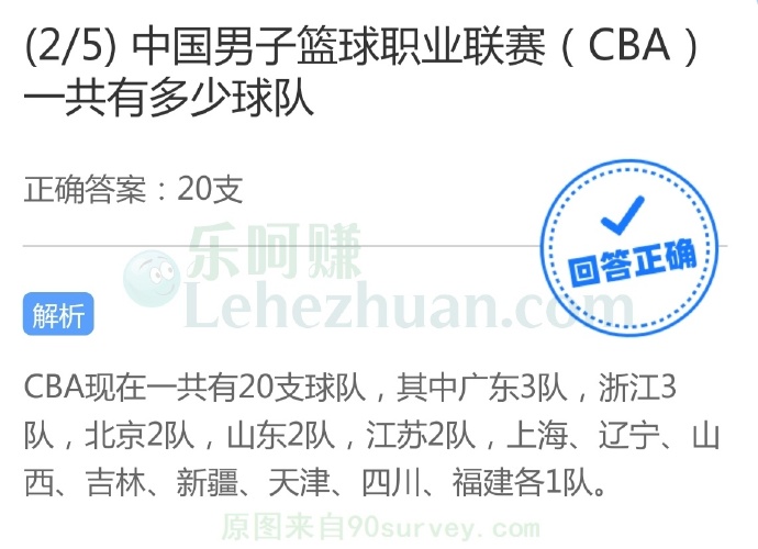 中国男子篮球职业联赛(CBA)共有多少球队?