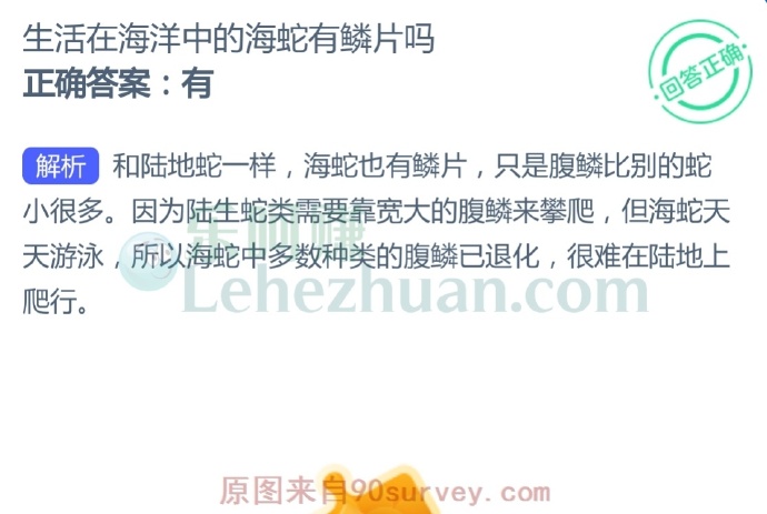 生活在海洋中的海蛇有鳞片吗?