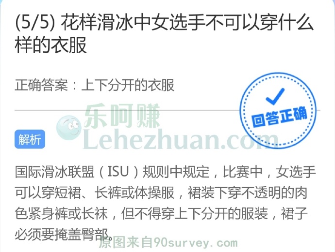 花样滑冰中女选手不可以穿什么样的衣服?