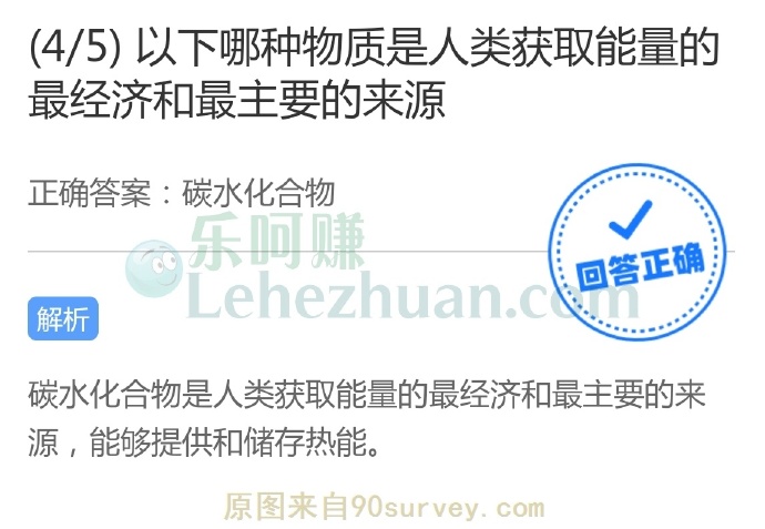 以下哪种物质是人类获取能量的最经济和最主要的来源?