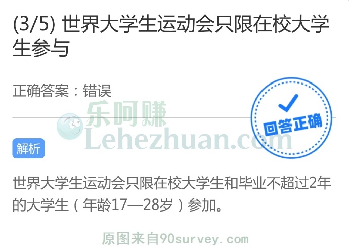 世界大学生运动会只限在校大学生和毕业不超过2年的大学生参加