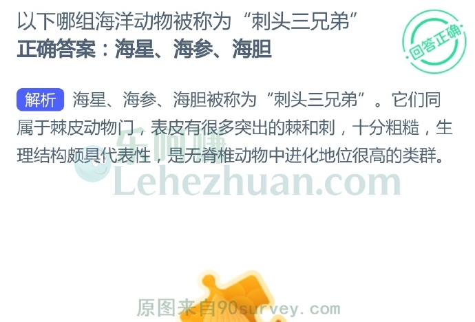 以下哪组海洋动物被称为“刺头三兄弟”?