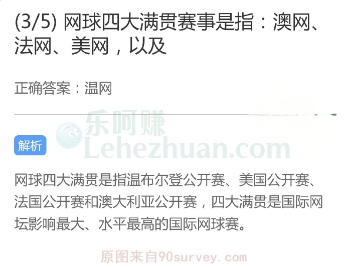 网球四大满贯赛事是指:澳网、法网、美网,以及?