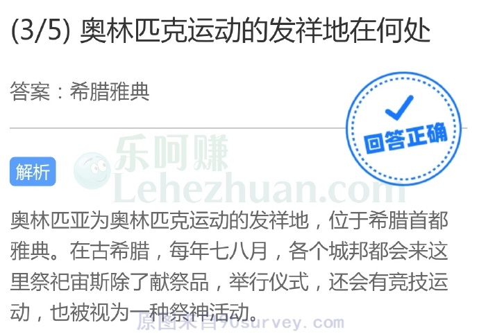 奥林匹克运动的发祥地在何处?