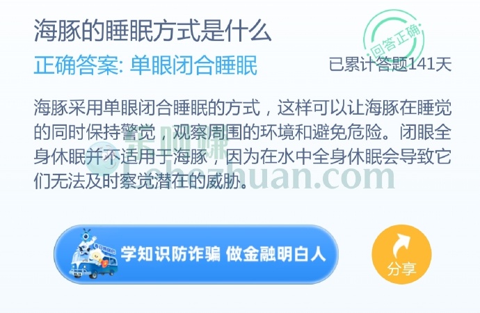 海豚的睡眠方式是什么?