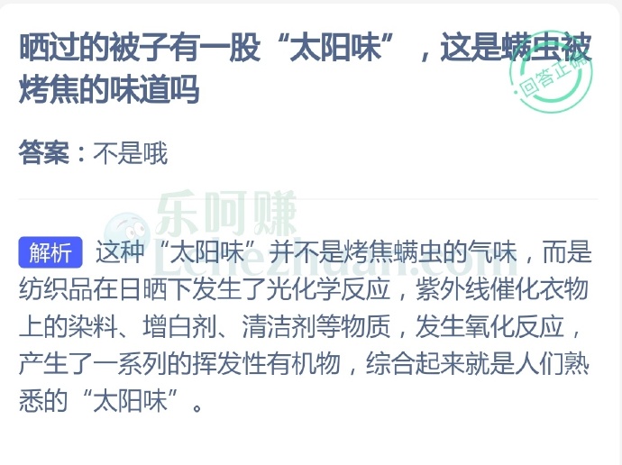晒过的被子有一股“太阳味”,这是螨虫被烤焦的味道吗?