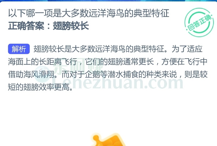 以下哪一项是大多数远洋海鸟的典型特征?