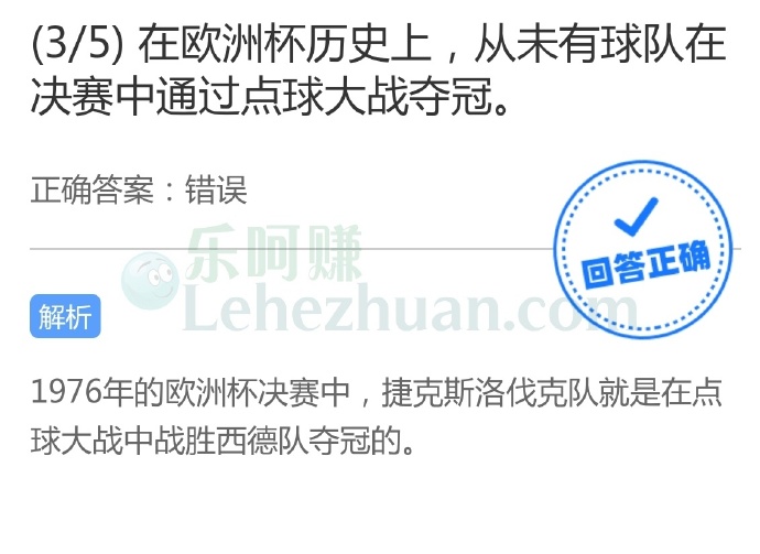 在欧洲杯历史上,从未有球队在决赛中通过点球大战夺冠?