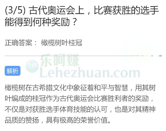 古代奥运会上,比赛获胜的选手能得到何种奖励?