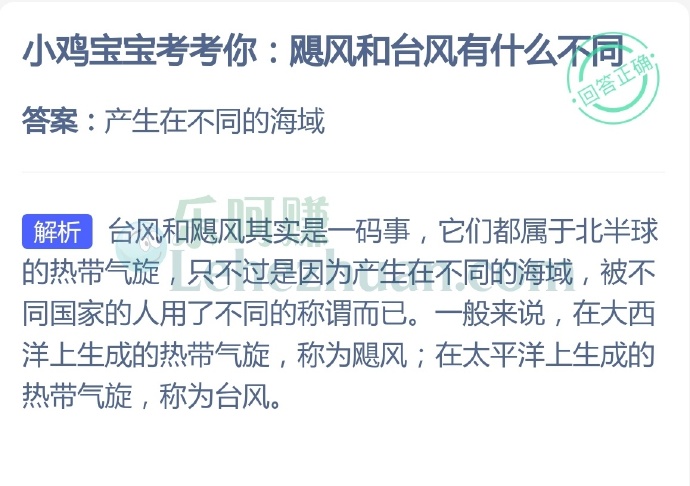 飓风和台风有什么不同?