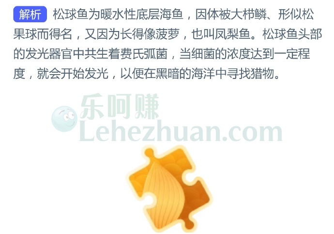 以下哪种海洋鱼类酷似菠萝,还有发光的神奇本领?