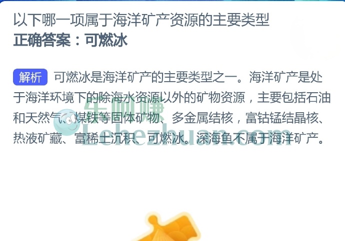 以下哪一项属于海洋矿产资源的主要类型?