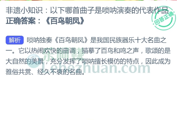 非遗小知识,以下哪首曲子是唢呐演奏的代表作品?