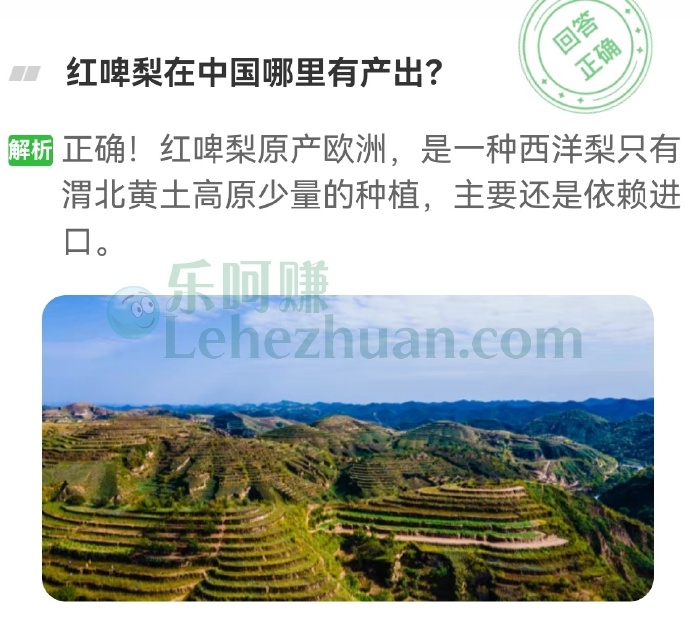 红啤梨在中国哪里有产出?
