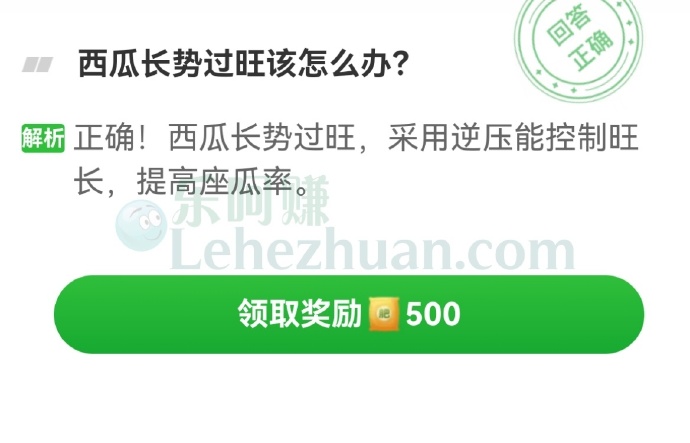 西瓜长势过旺该怎么办?