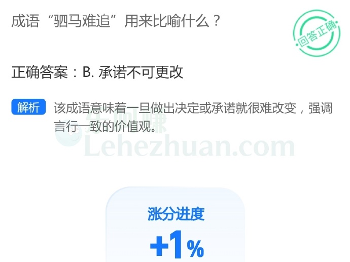 成语“驷马难追”用来比喻什么?