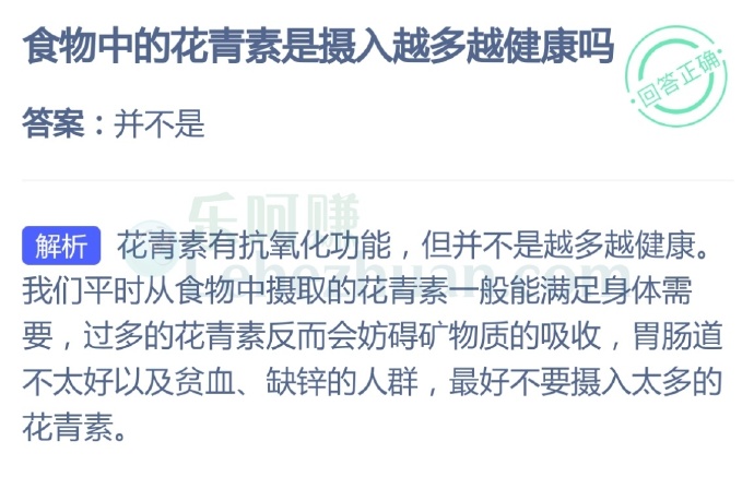食物中的花青素是摄入越多越健康吗?