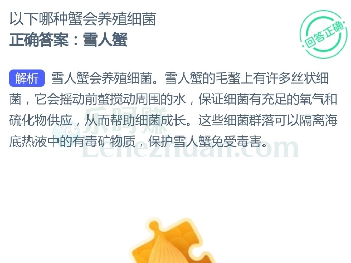 以下哪种蟹会养殖细菌?