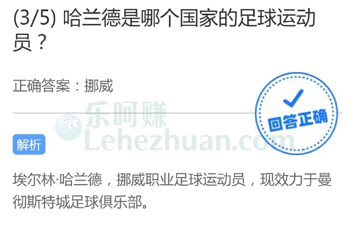 哈兰德是哪个国家的足球运动员?