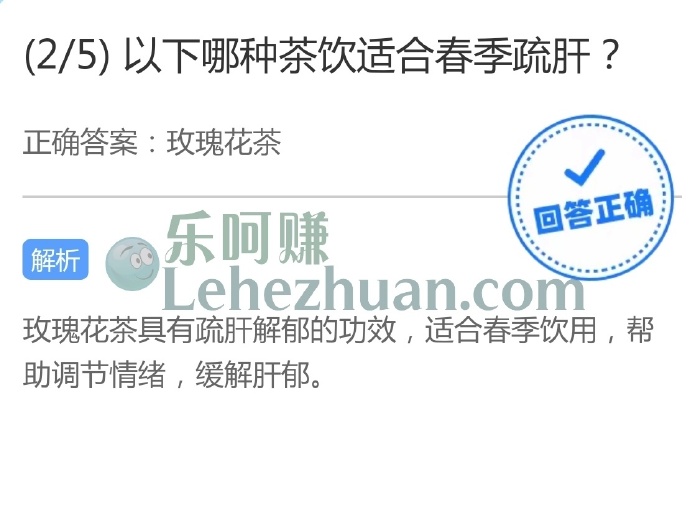 以下哪种茶饮适合春季疏肝?