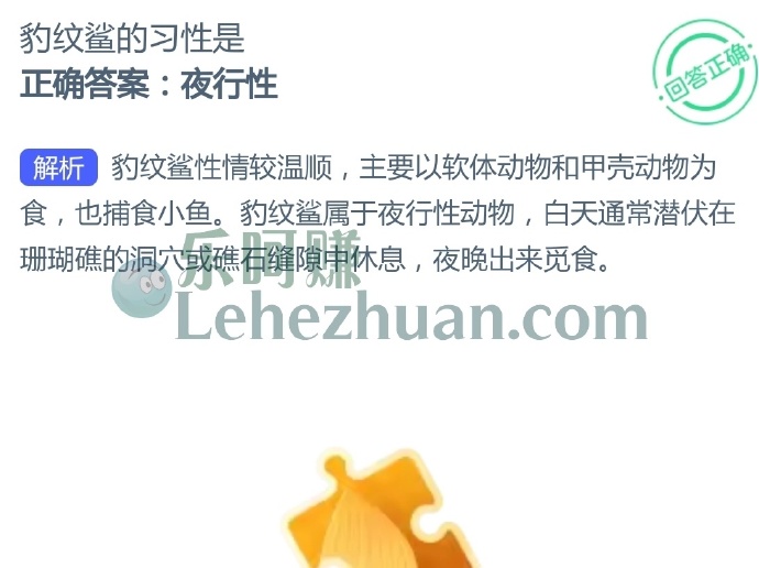 豹纹鲨的习性是?