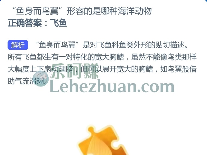 飞鱼为什么能飞?