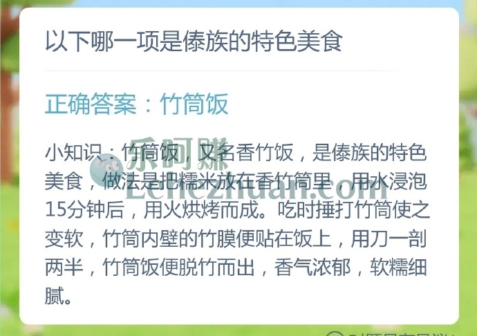 以下哪一项是傣族的特色美食?