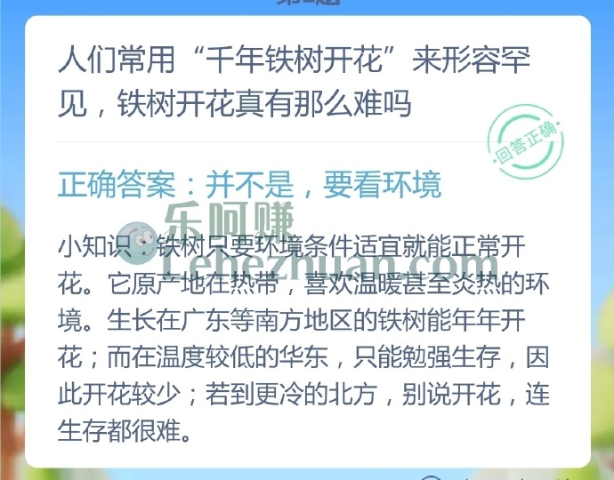 人们常用千年铁树开花来形容罕见,铁树开花真有那么难吗?