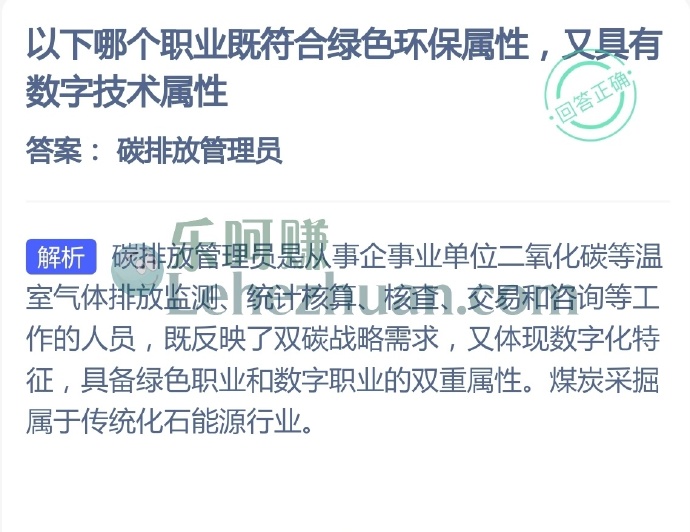 哪个职业既符合绿色环保属性,又具有数字技术属性?
