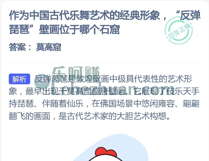 作为中国古代乐舞艺术的经典形象,反弹琵琶壁画位于哪个石窟?
